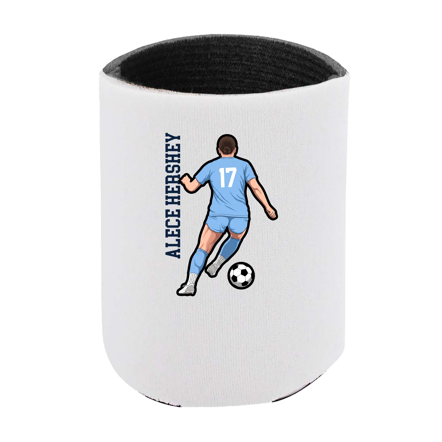 Can Holder — Name Vertical in White