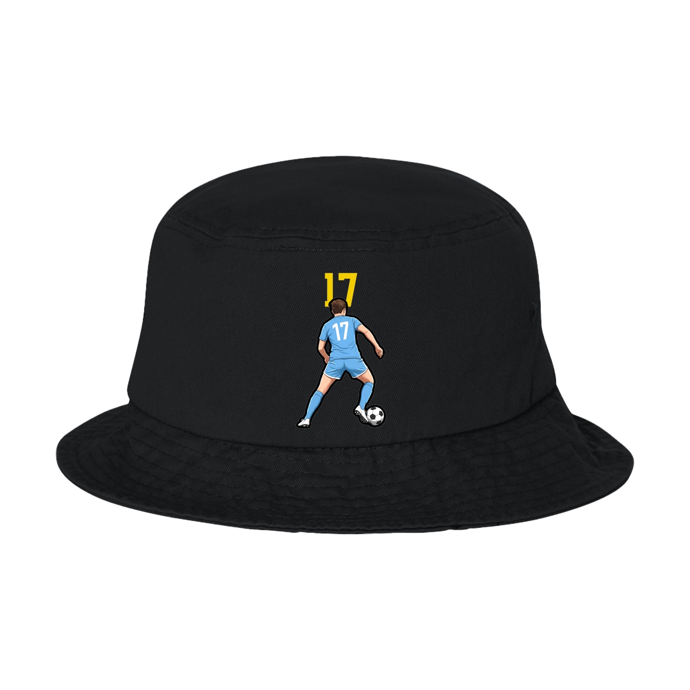 Bucket Cap — Number Top in Black
