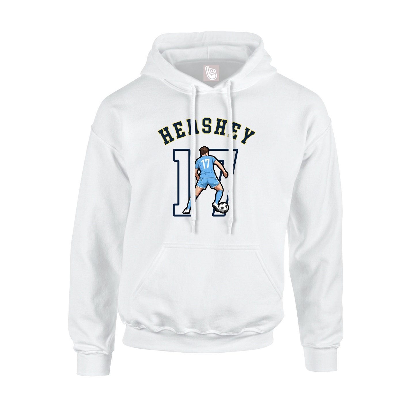 Youth Hoodie — Shirsey Arch in White