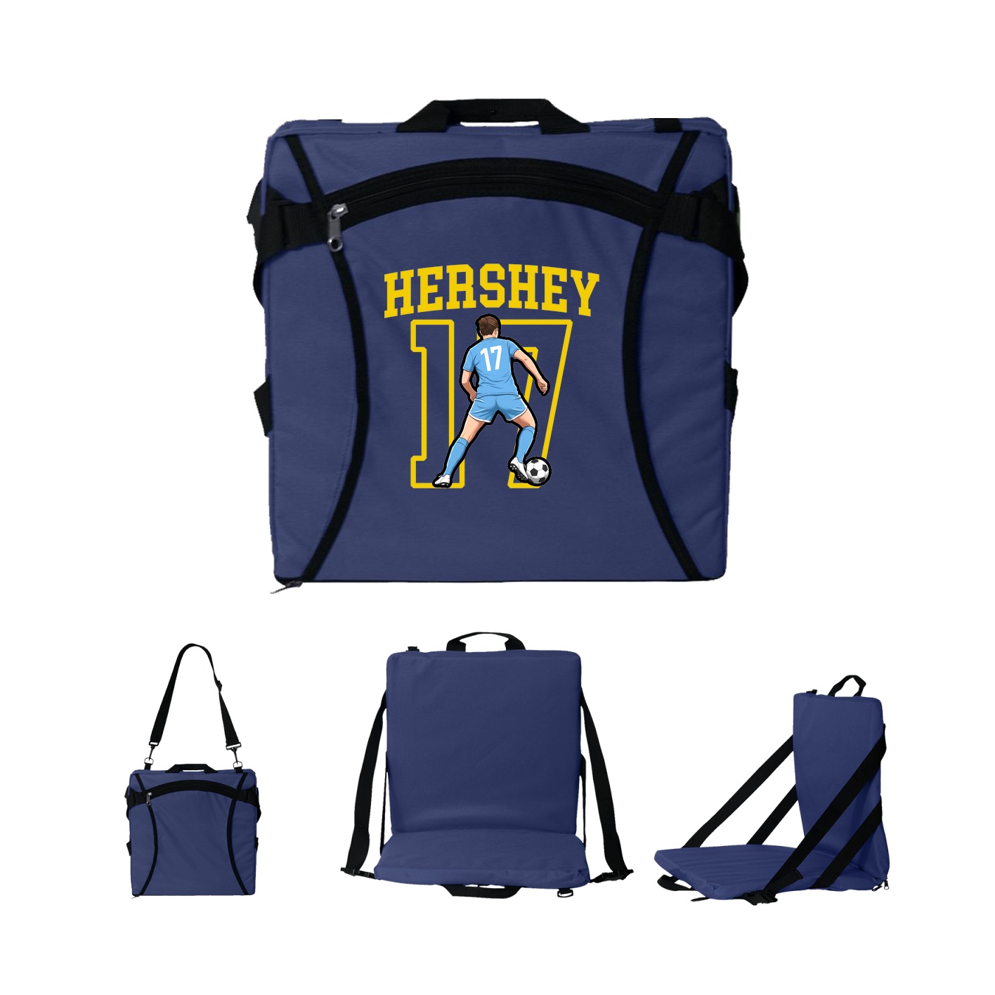 Folding Stadium Seat — Shirsey in Navy