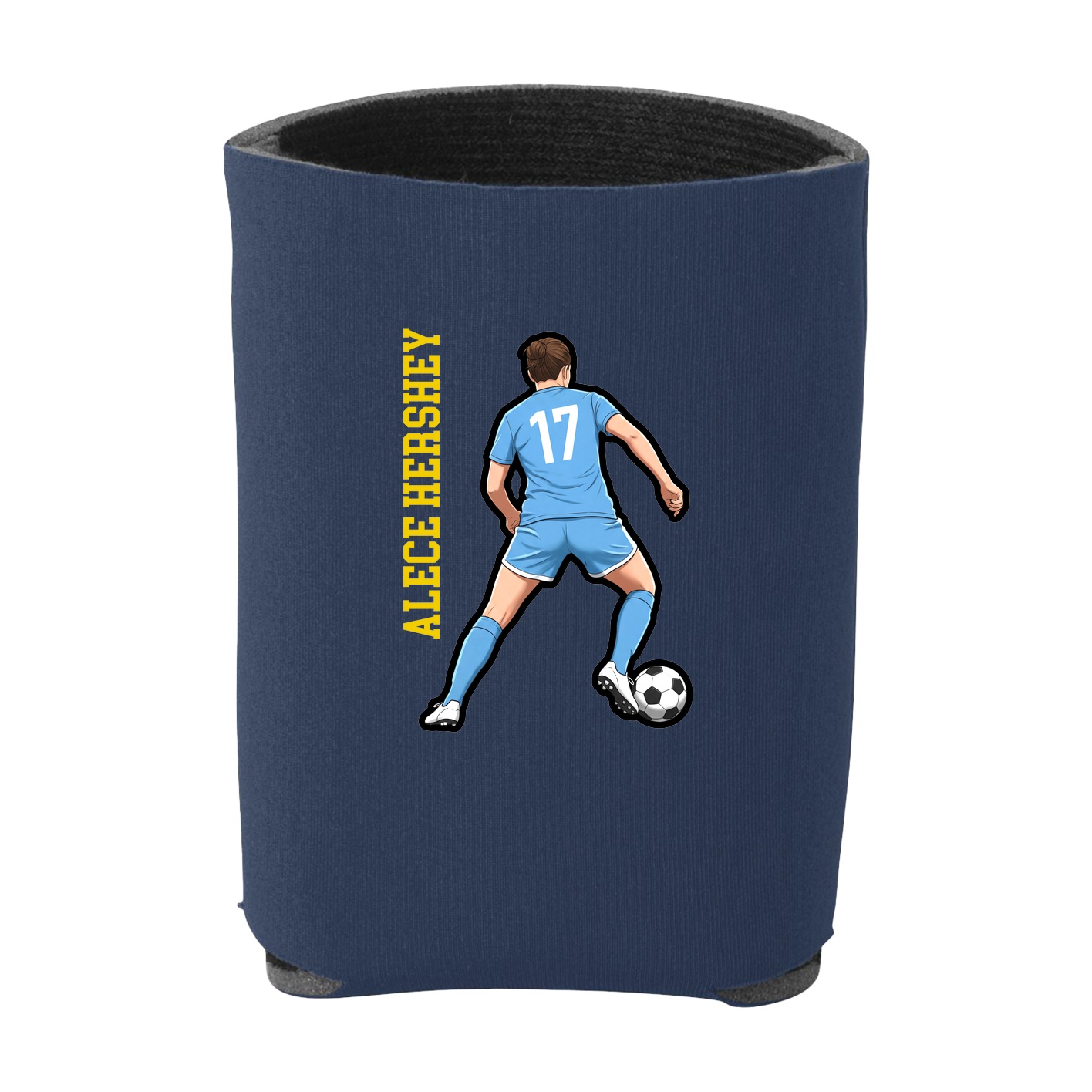 Can Holder — Name Vertical in Navy