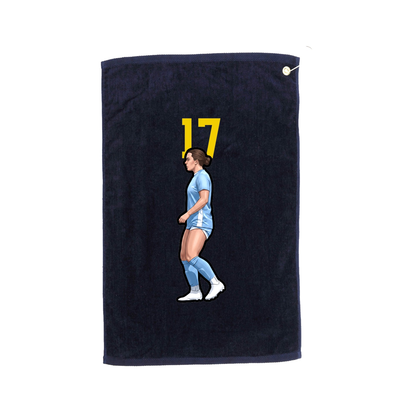 Golf Towel — Number Top in Navy