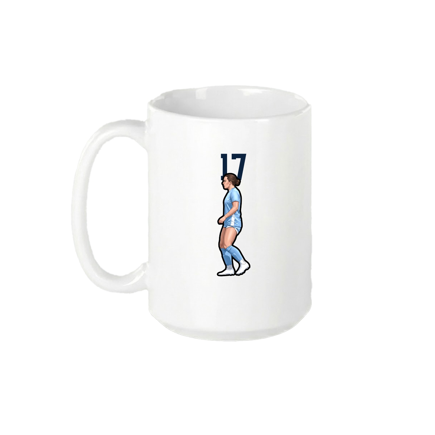 15oz Coffee Mug — Number Top in White