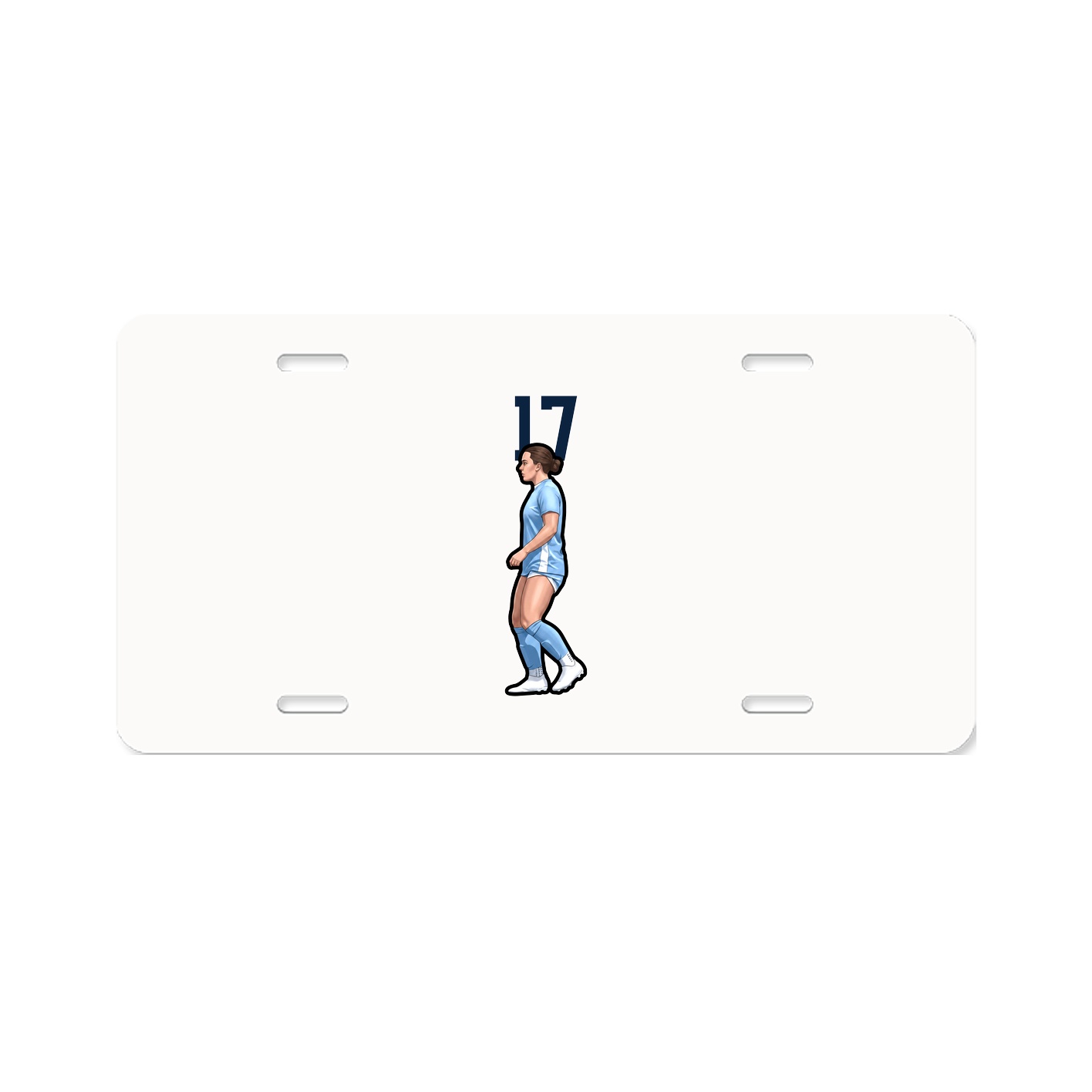 License Plate — Number Top in Classic