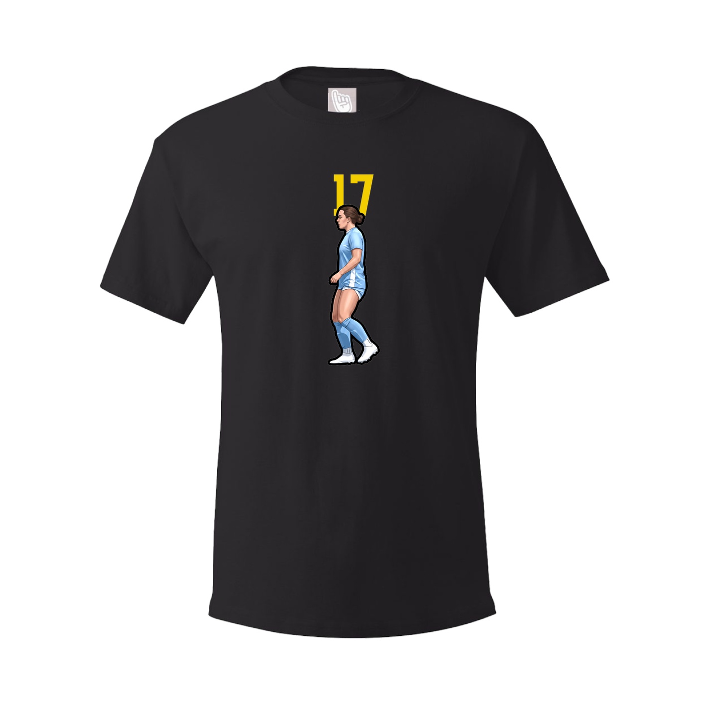 Youth Tee — Number Top in Black