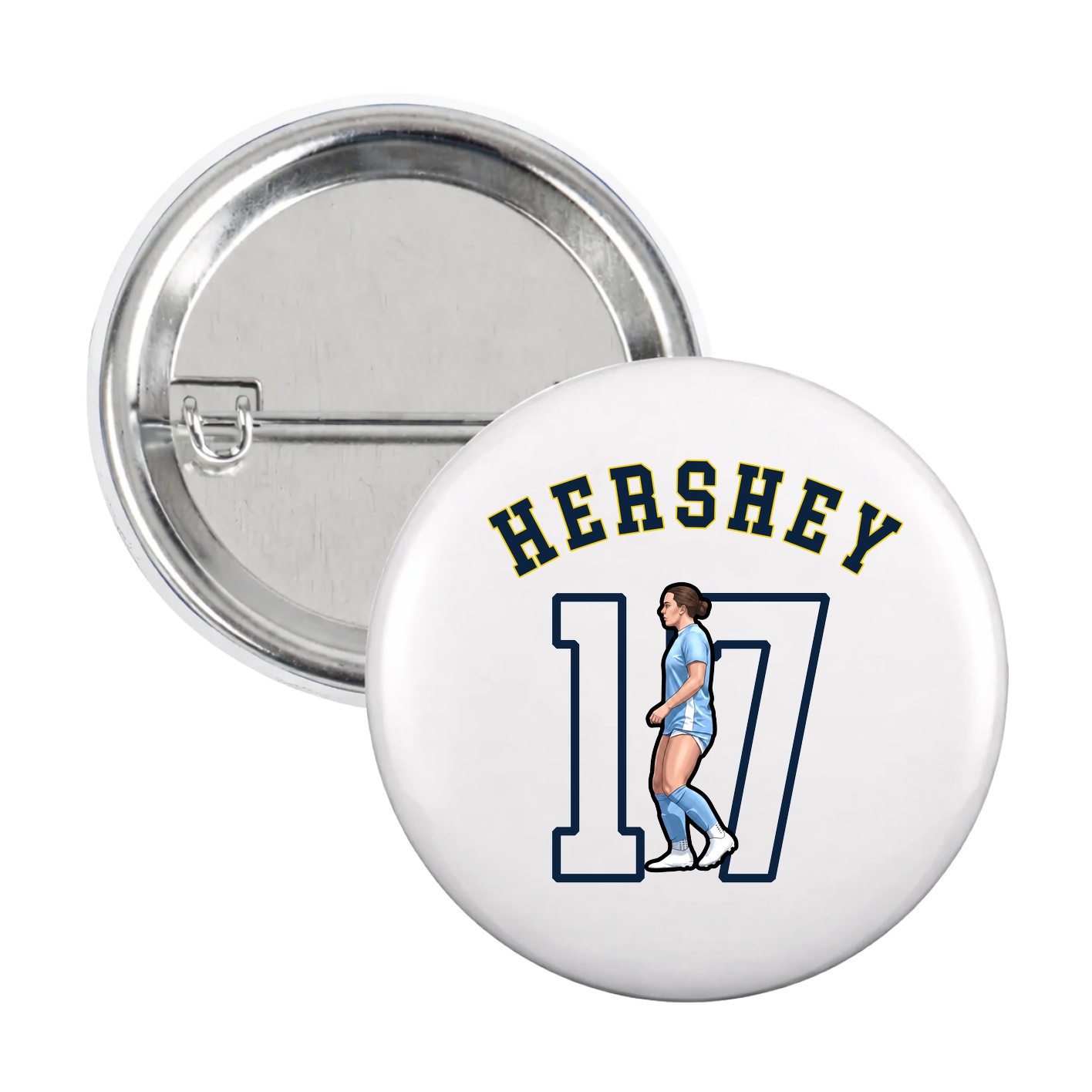 Game Day Button — Shirsey Arch in White