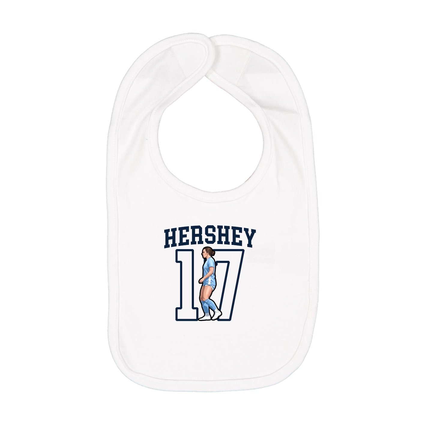 Infant Bib — Shirsey in White