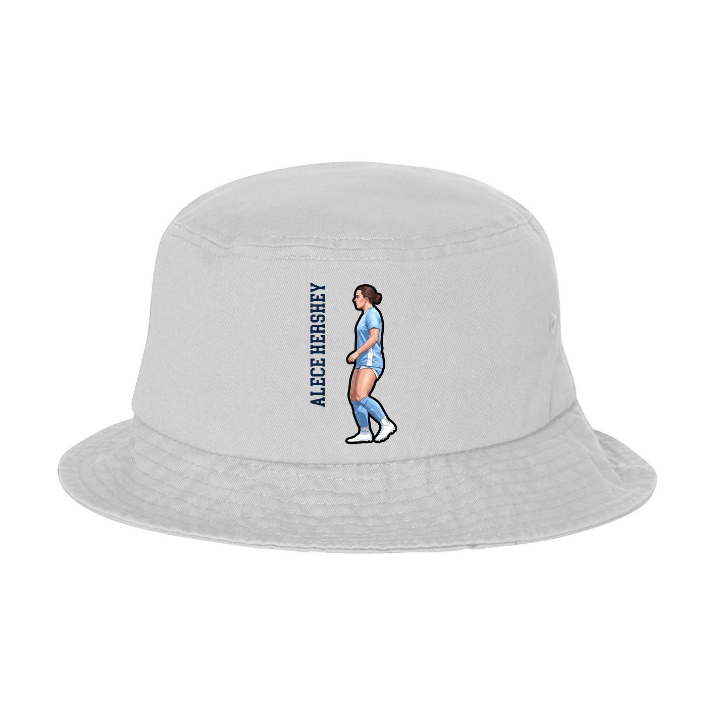 Bucket Cap — Name Vertical in White