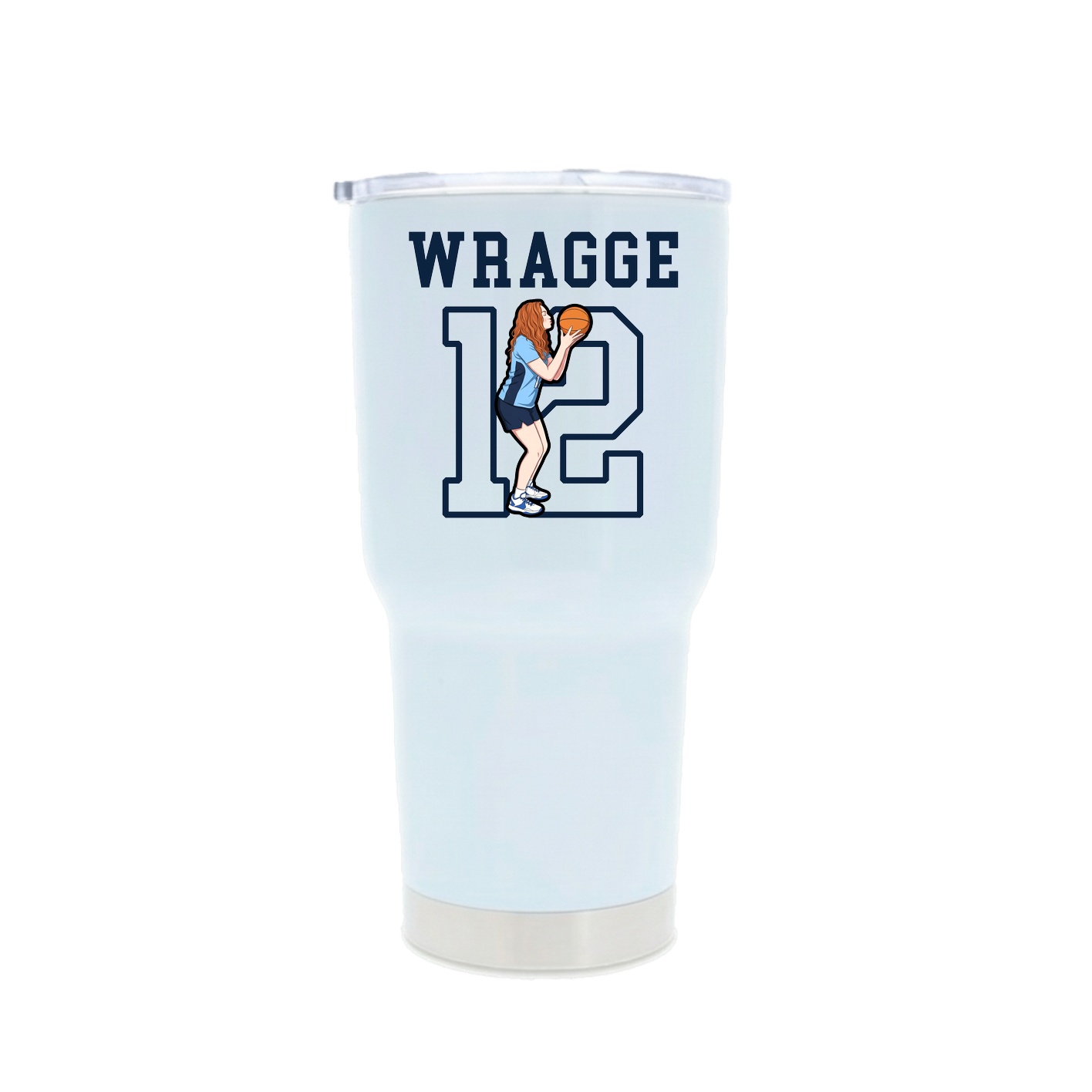 30oz Stainless Steel Tumbler — Shirsey in White
