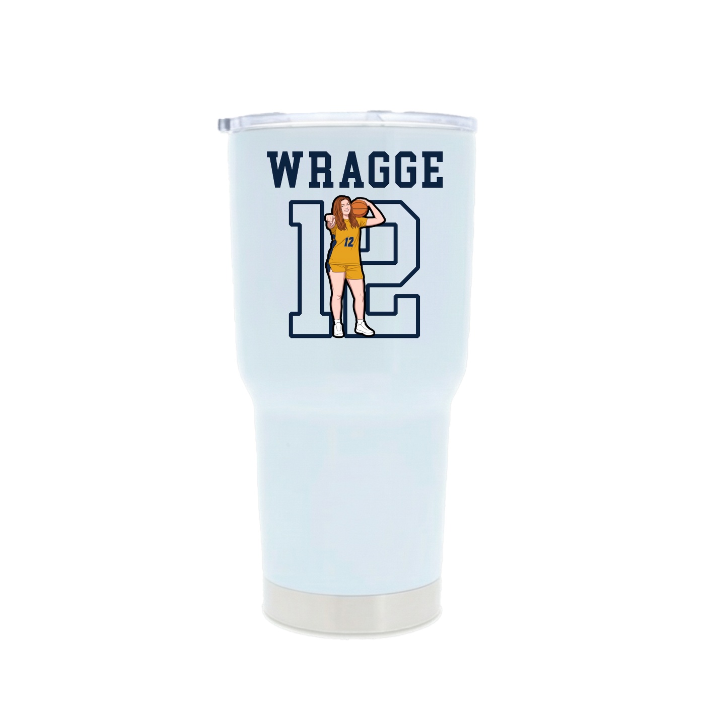 30oz Stainless Steel Tumbler — Shirsey in White