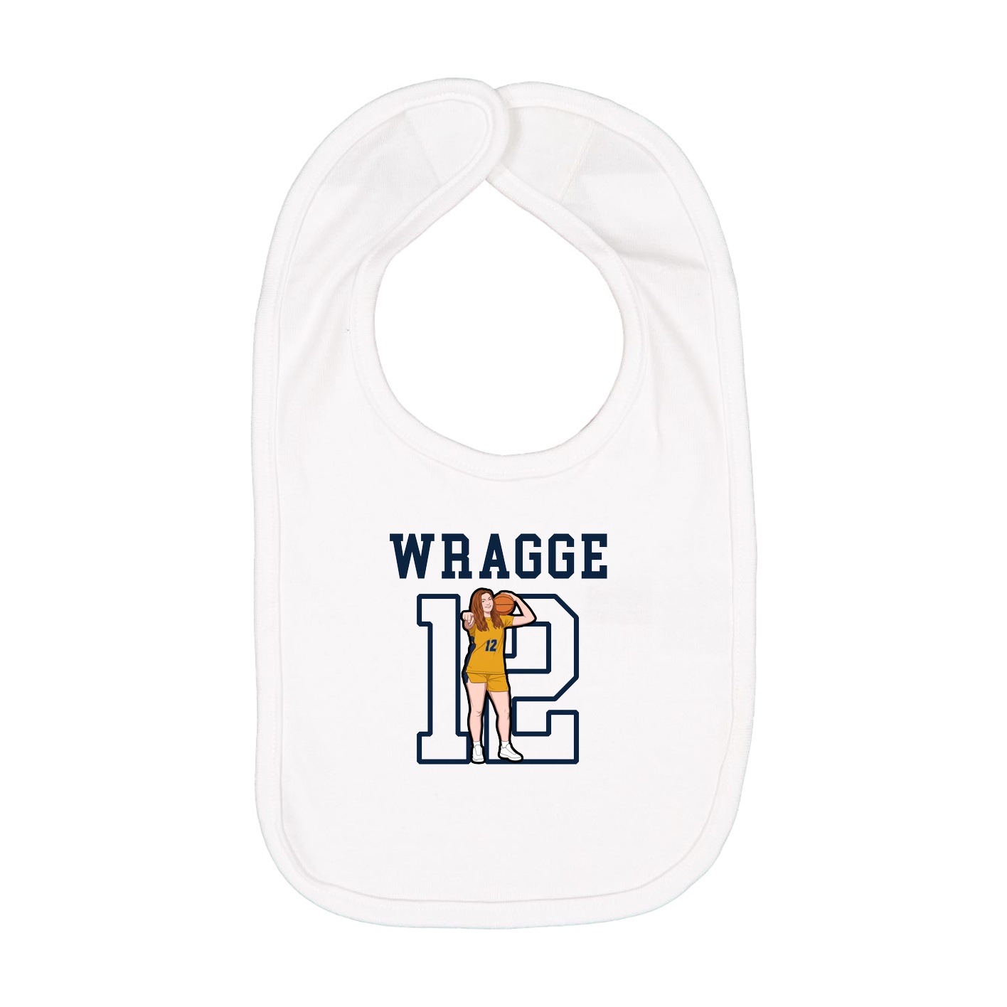 Infant Bib — Shirsey in White