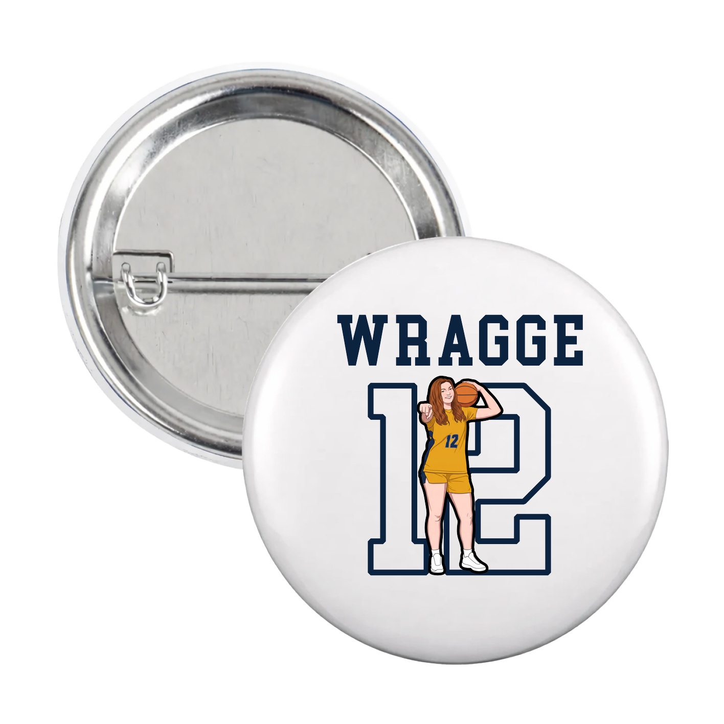 Game Day Button — Shirsey in White