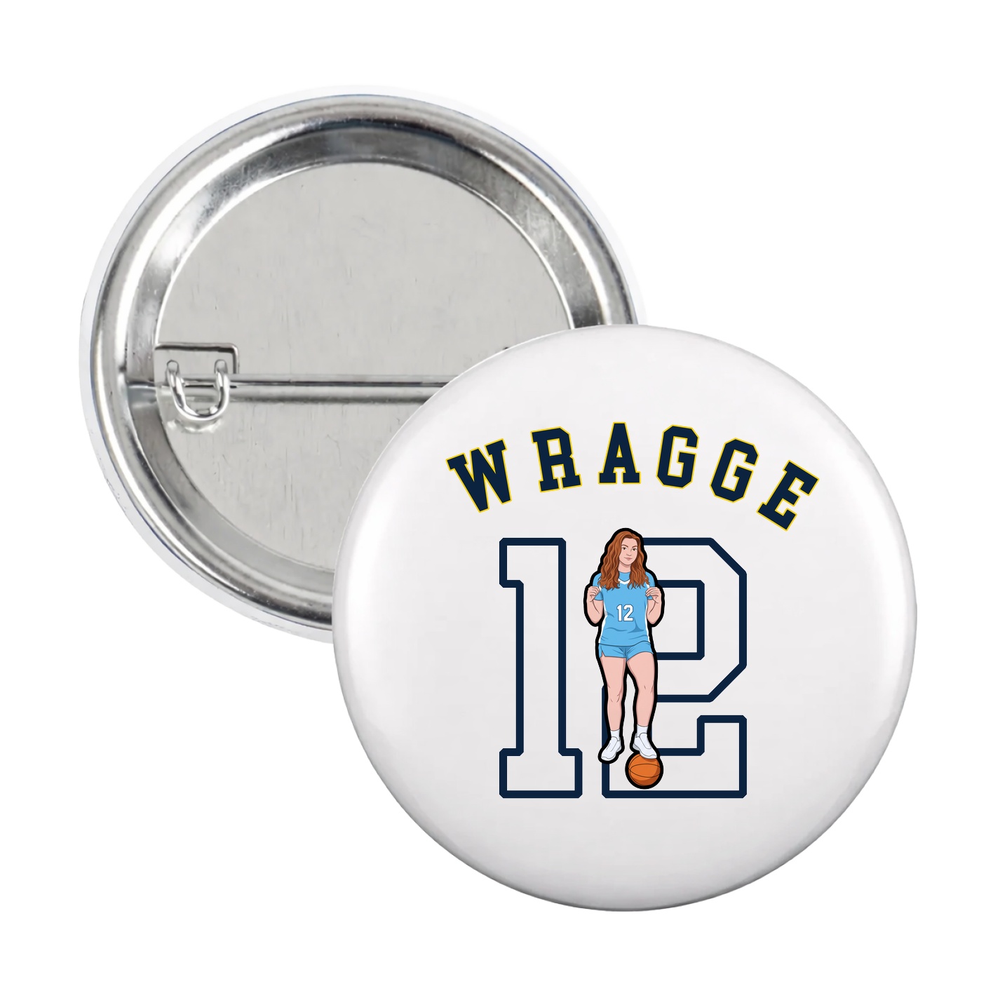 Game Day Button — Shirsey Arch in White
