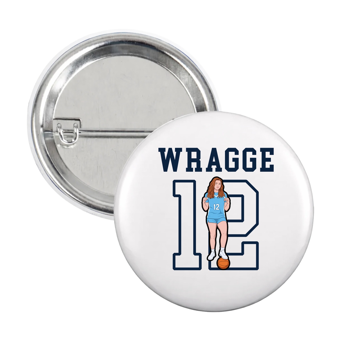 Game Day Button — Shirsey in White