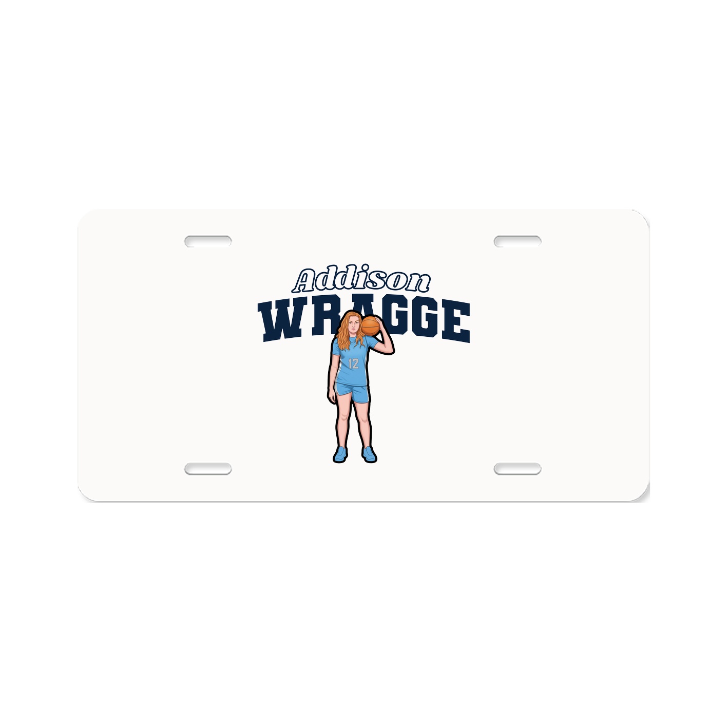 License Plate — Name Arch in Classic