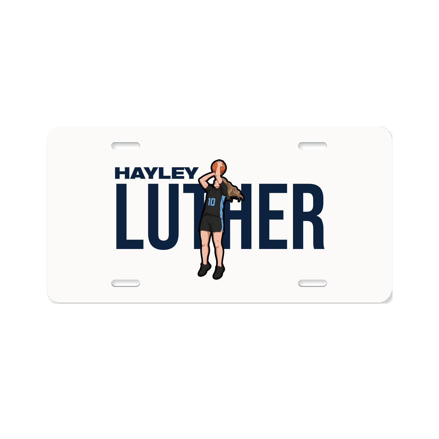 License Plate — Player Name in Classic