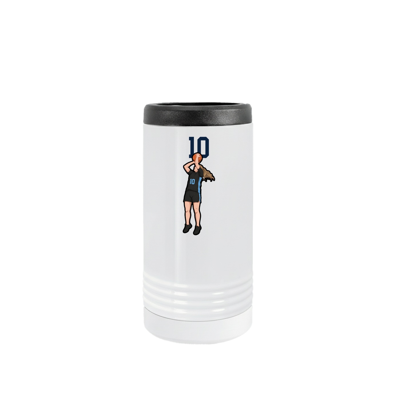 Slim Beverage Holder — Number Top in White