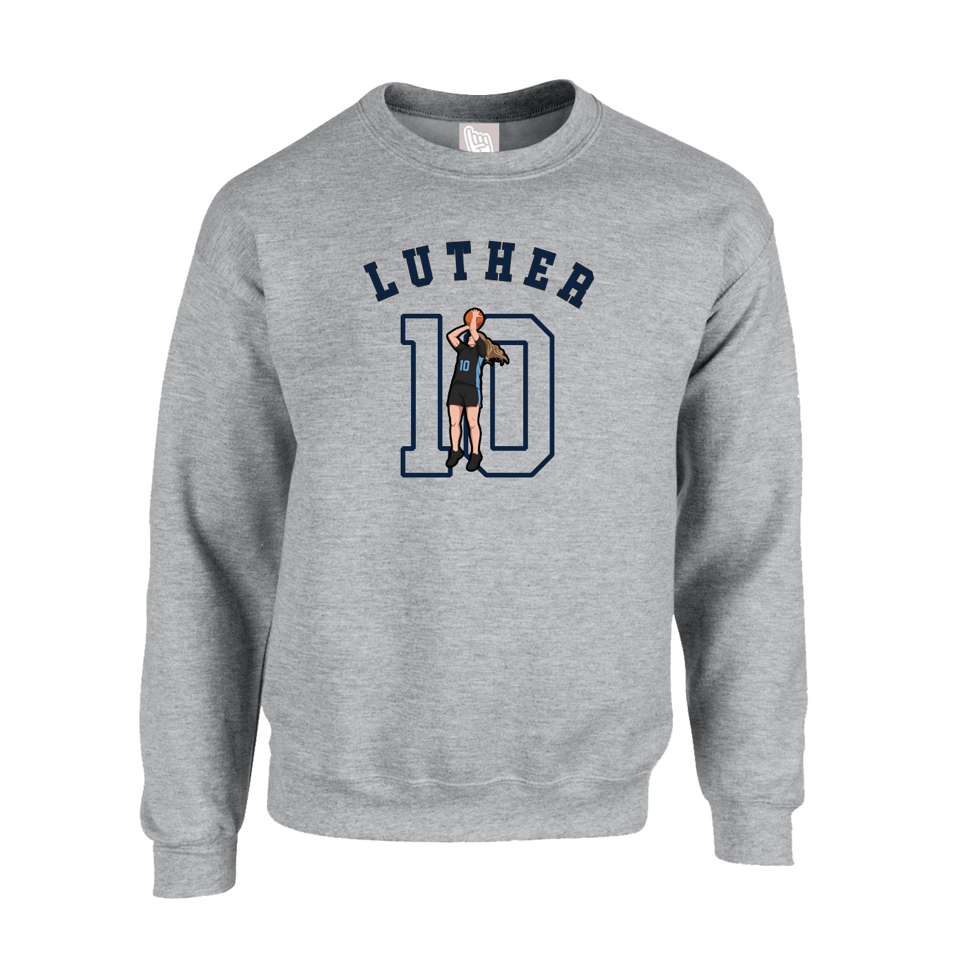 Fleece Crew — Shirsey Arch in Grey