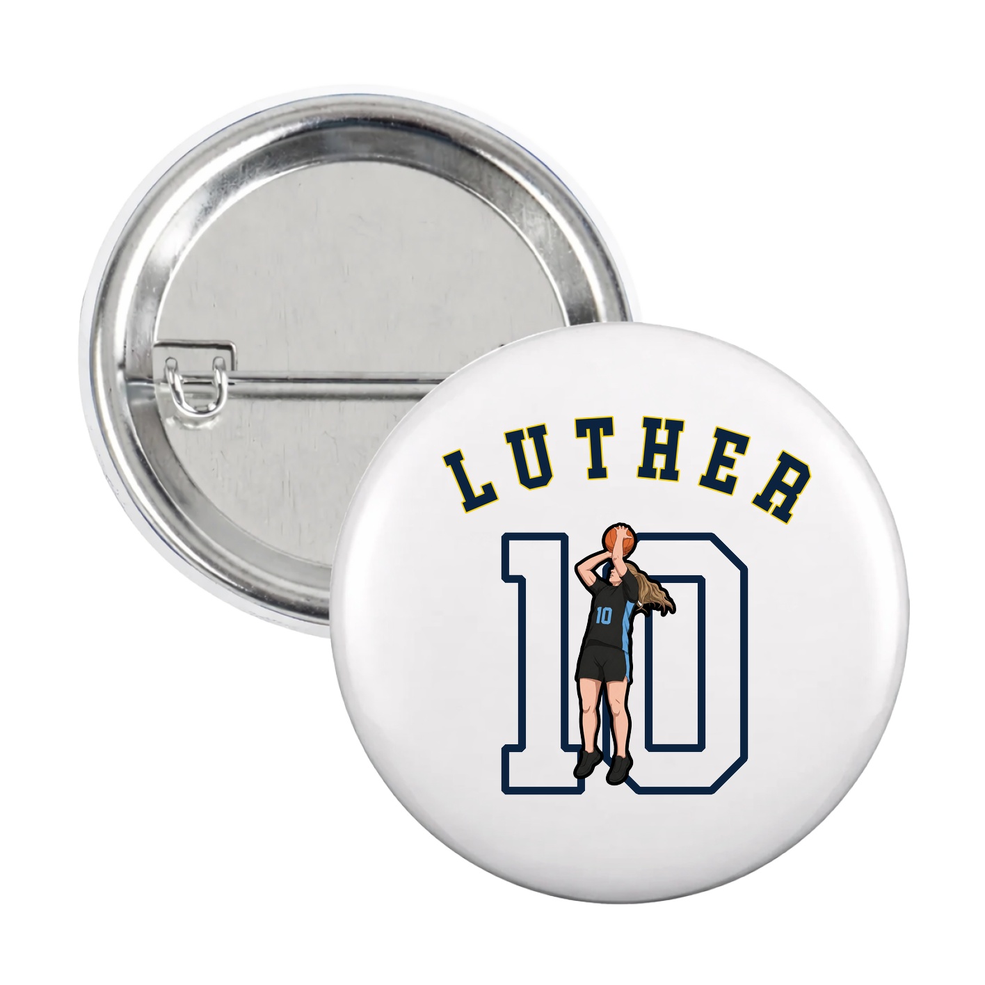 Game Day Button — Shirsey Arch in White