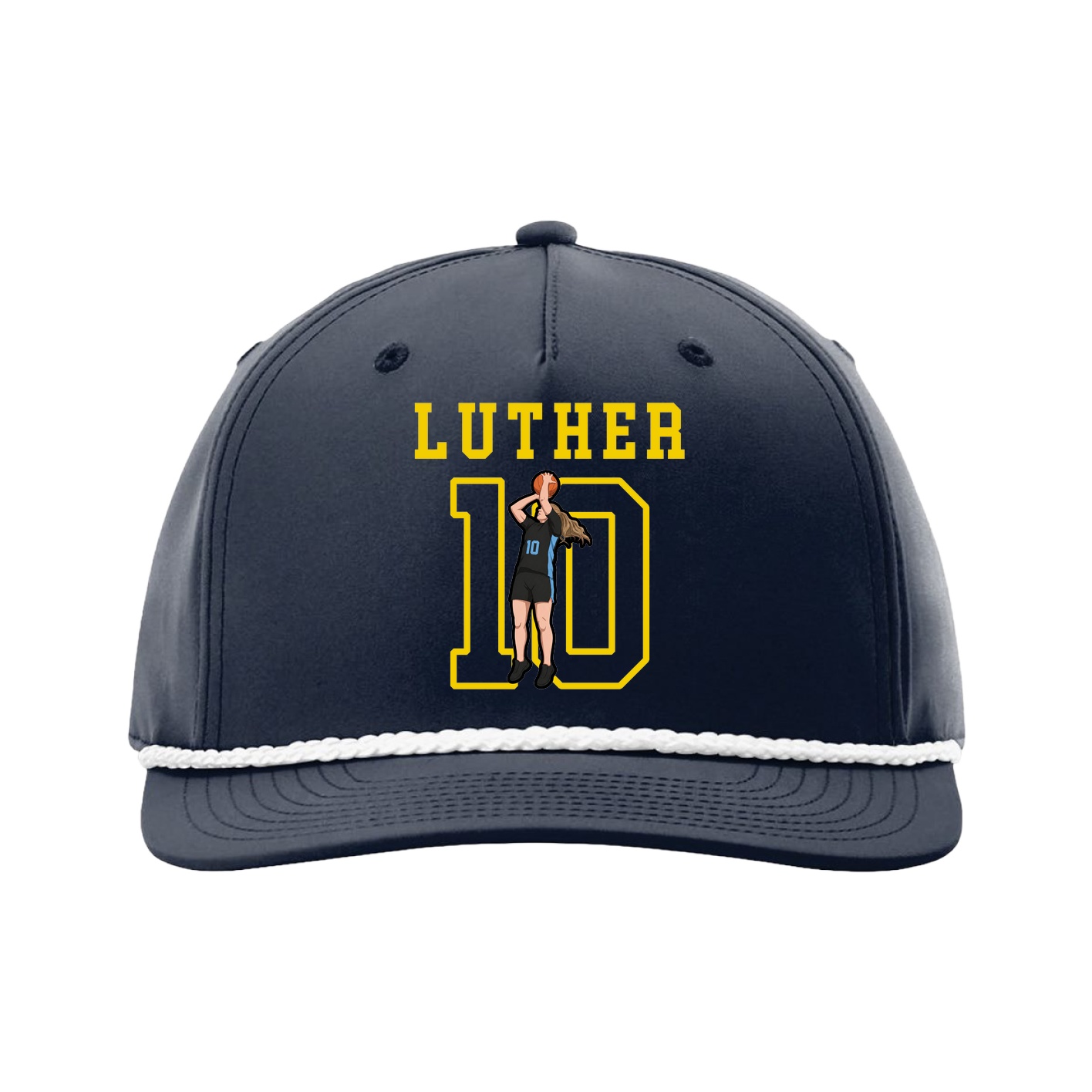 Five-Panel Classic Rope Cap — Shirsey in Navy