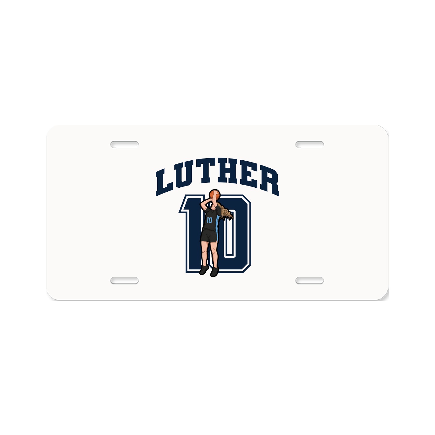 License Plate — Number in Classic