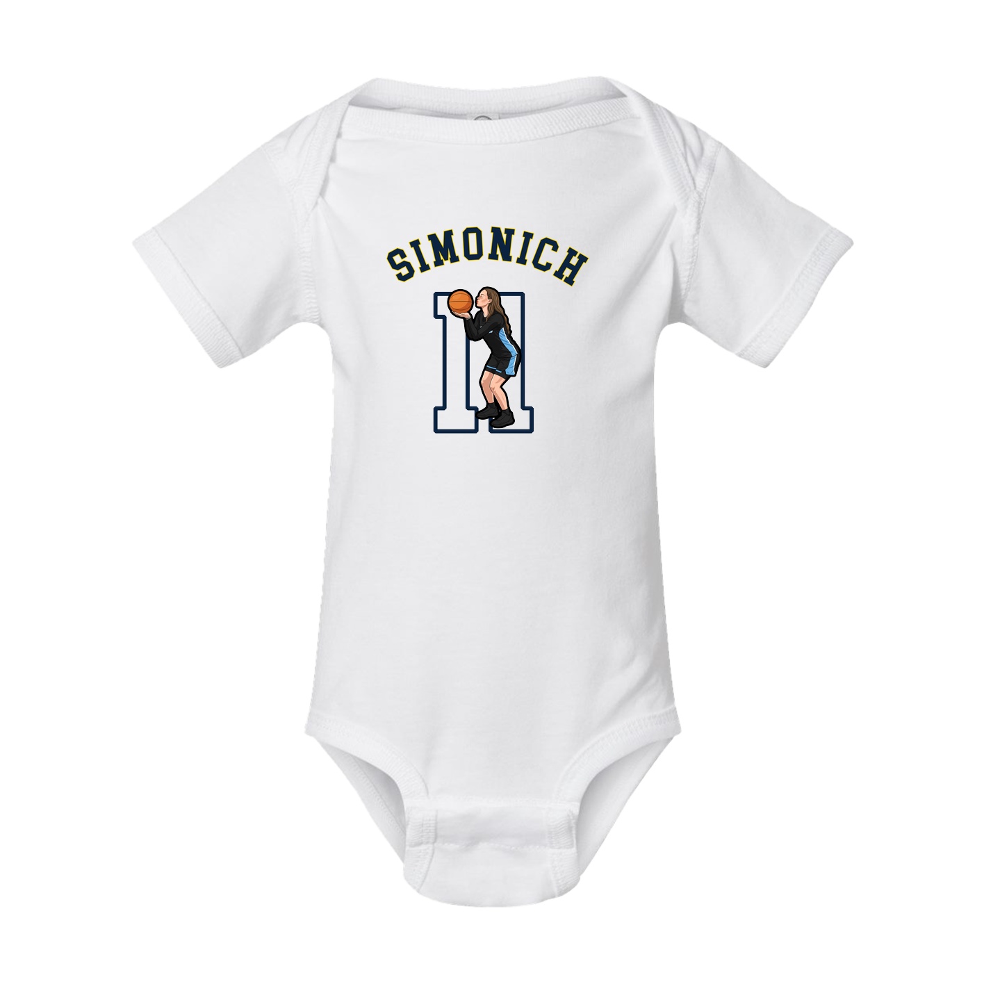 Baby Onesie — Shirsey Arch in White