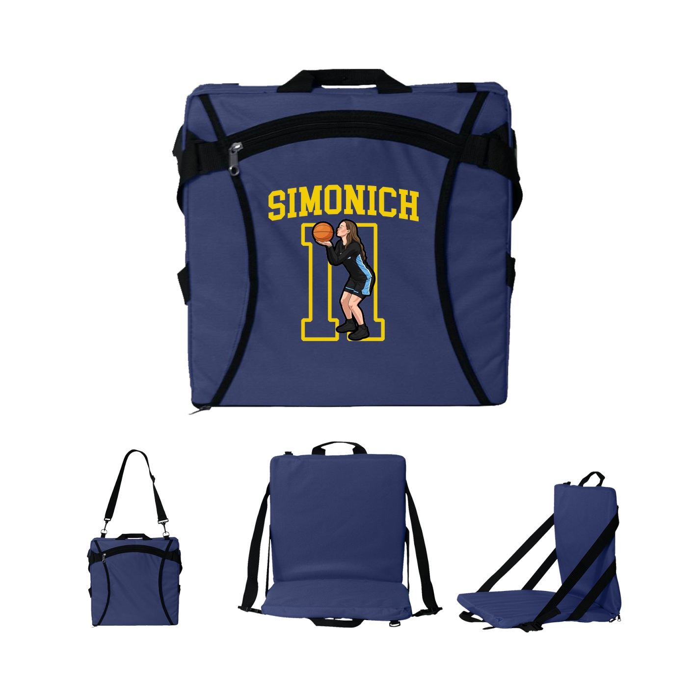 Folding Stadium Seat — Shirsey in Navy