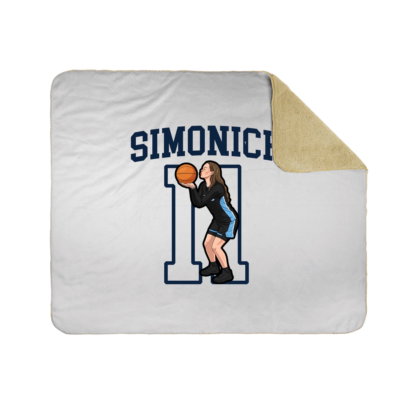 Throw Blanket — Shirsey in White
