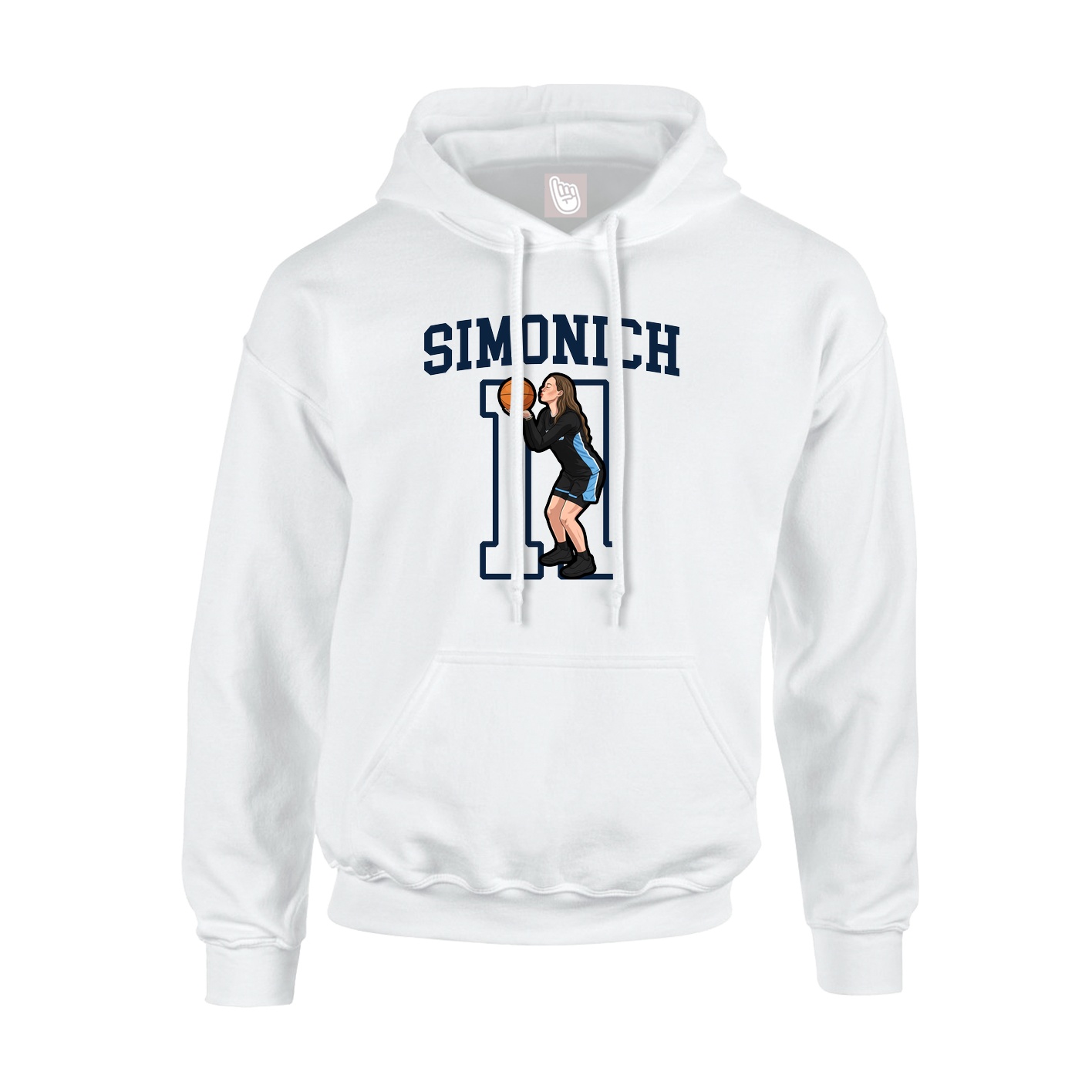 Hoodie — Shirsey in White