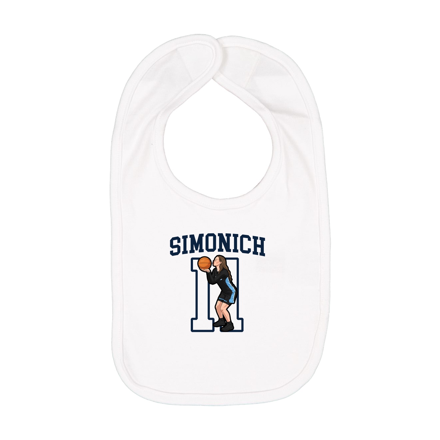 Infant Bib — Shirsey in White