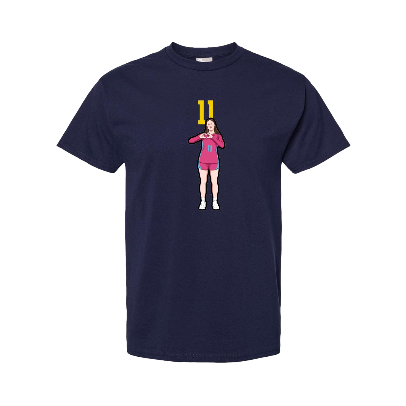 Tee — Number Top in Navy