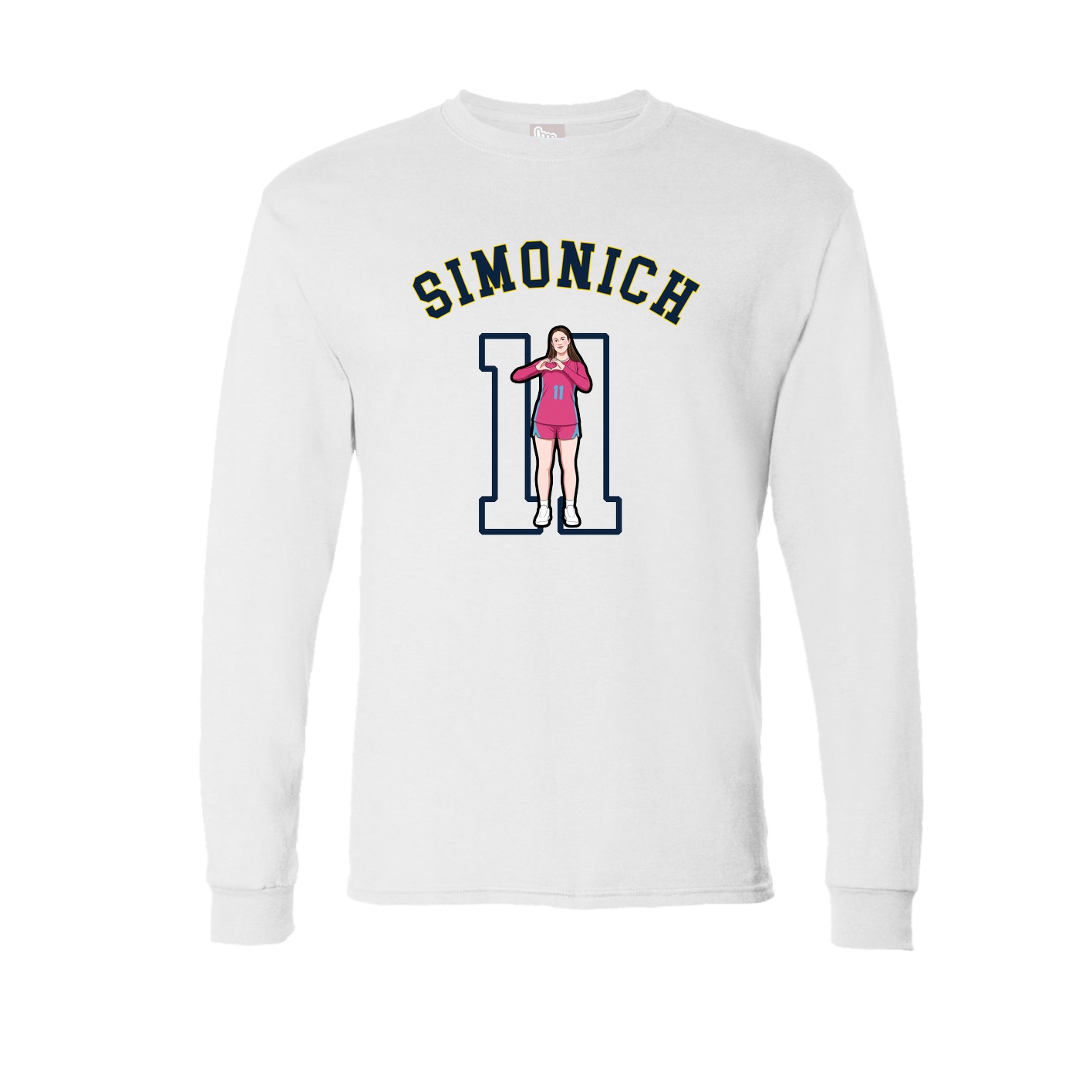 Long Sleeve Tee — Shirsey Arch in White