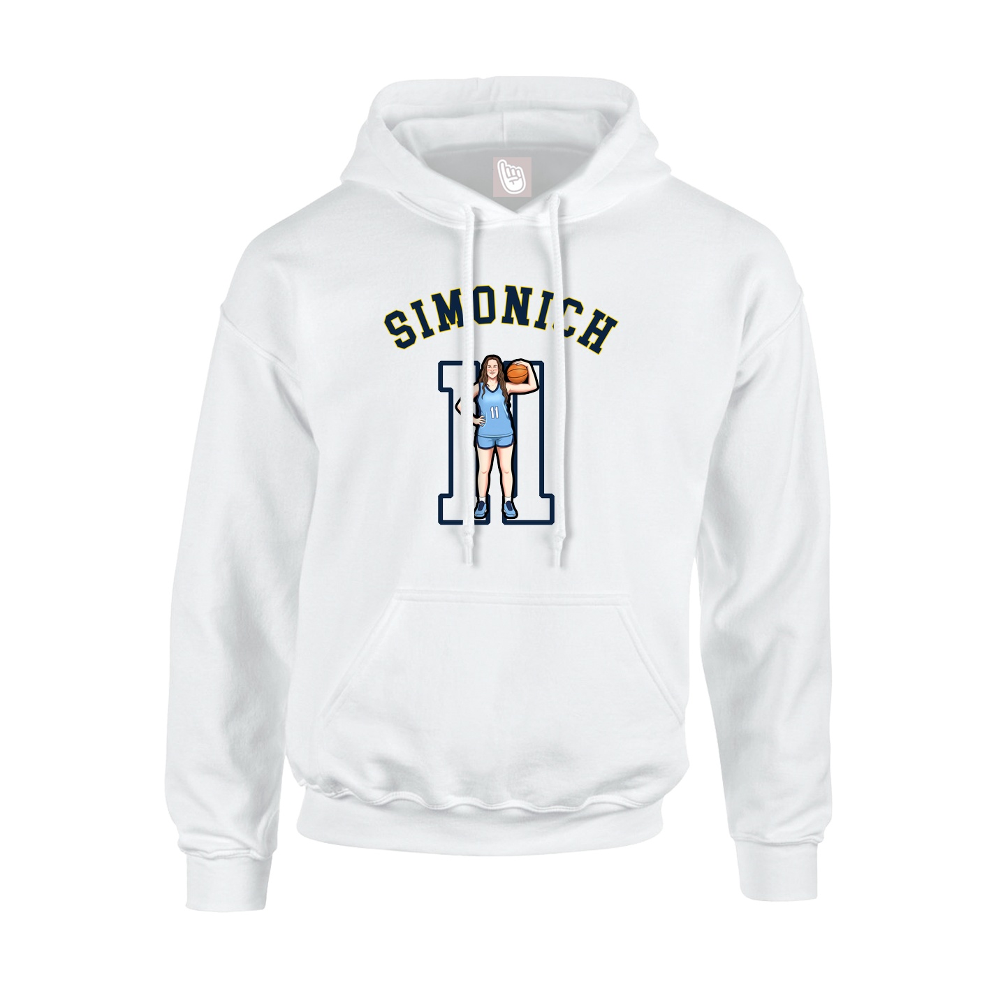 Hoodie — Shirsey Arch in White