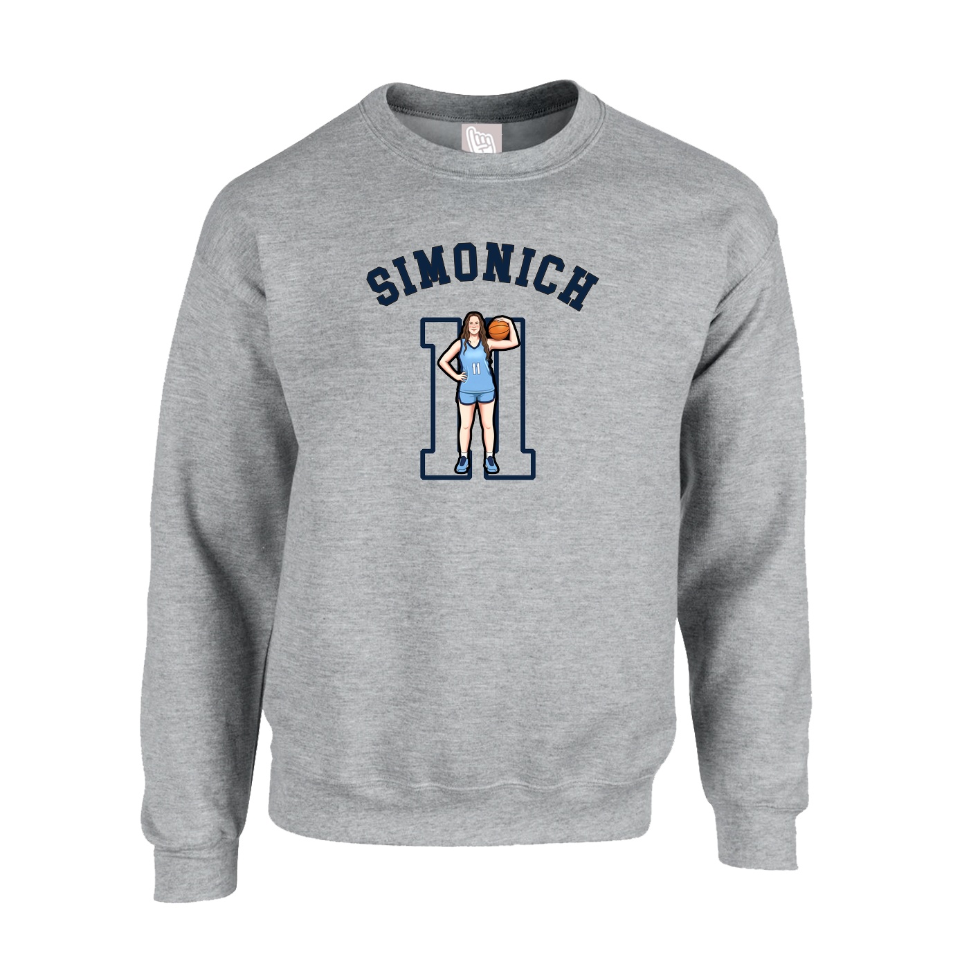 Fleece Crew — Shirsey Arch in Grey