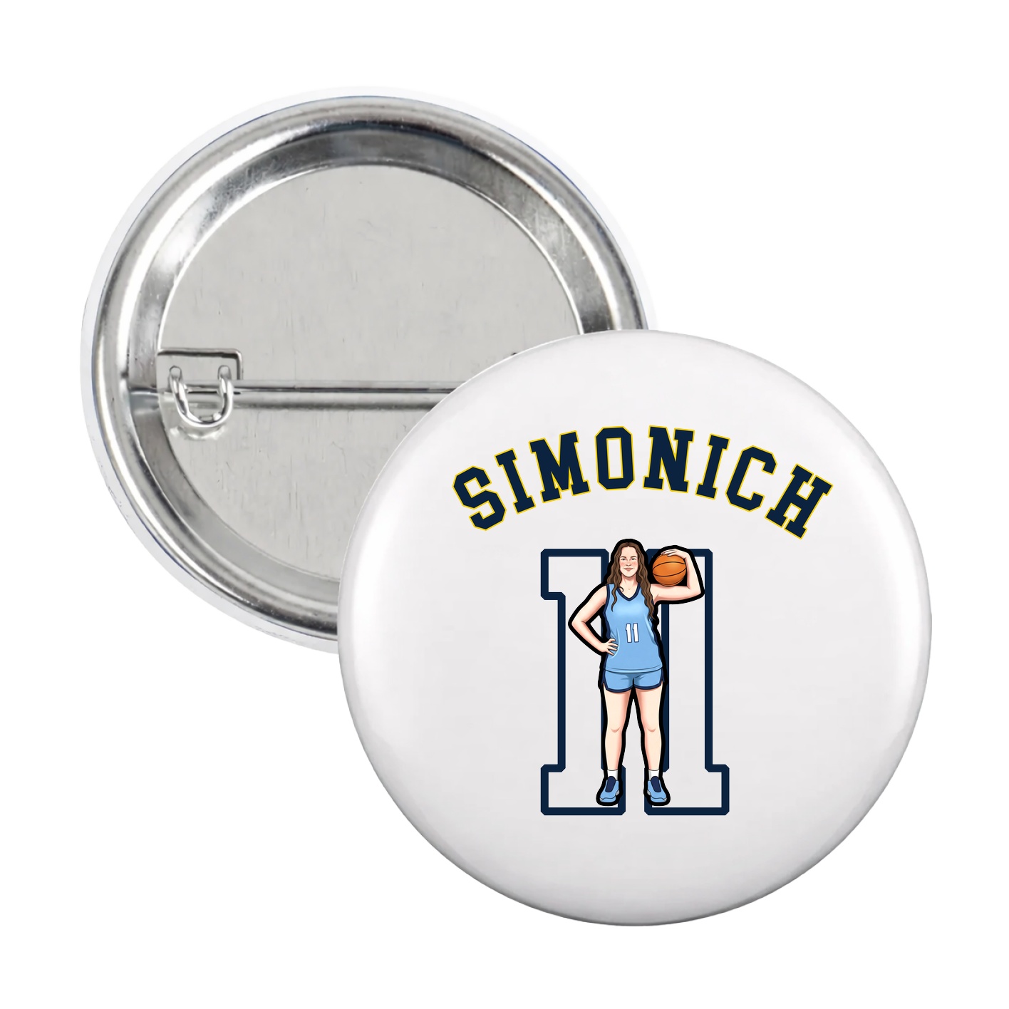 Game Day Button — Shirsey Arch in White