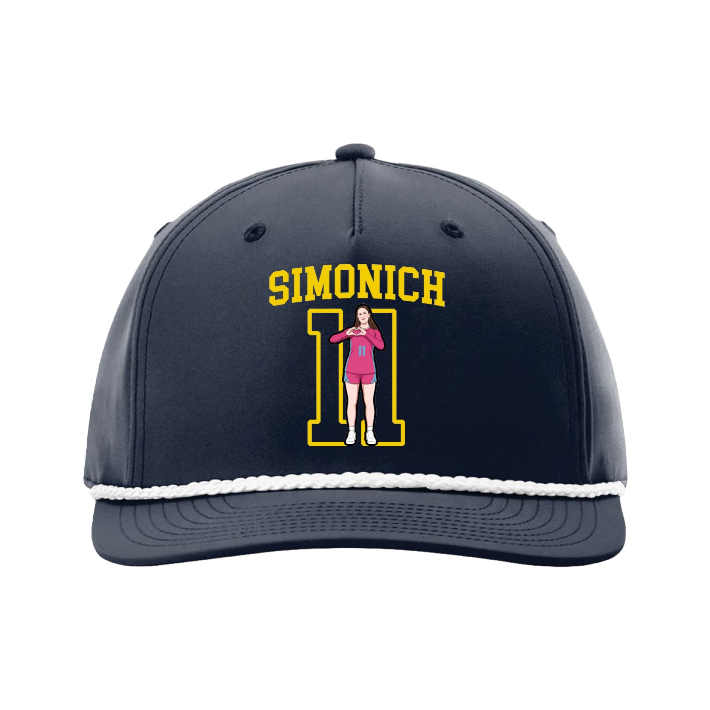 Five-Panel Classic Rope Cap — Shirsey in Navy