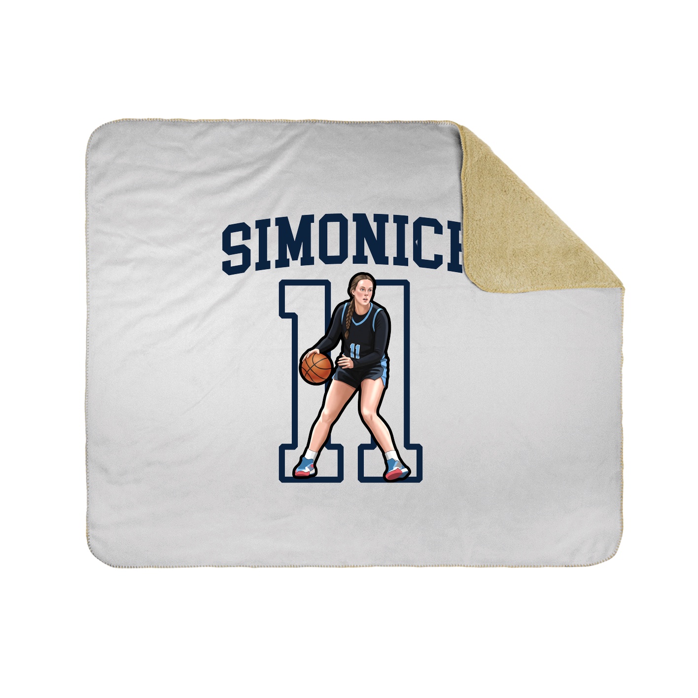 Throw Blanket — Shirsey in White