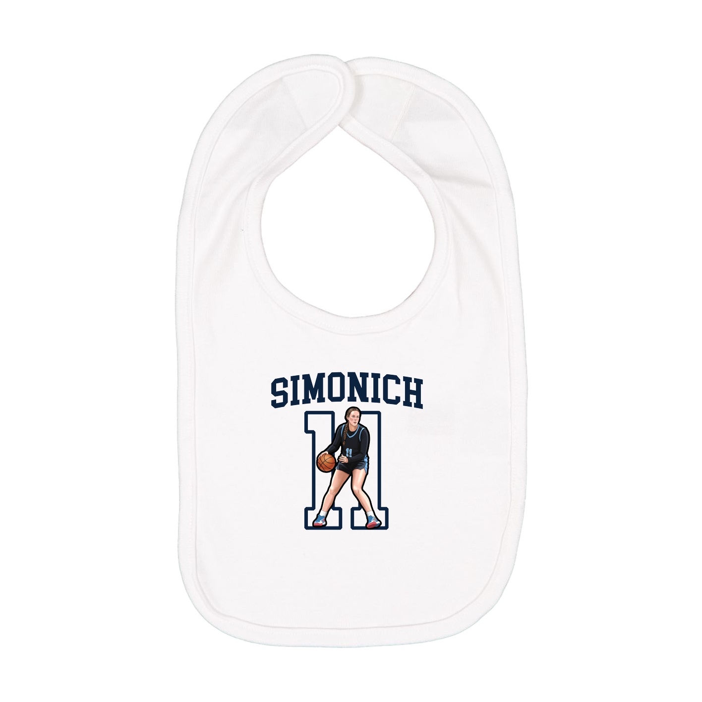 Infant Bib — Shirsey in White