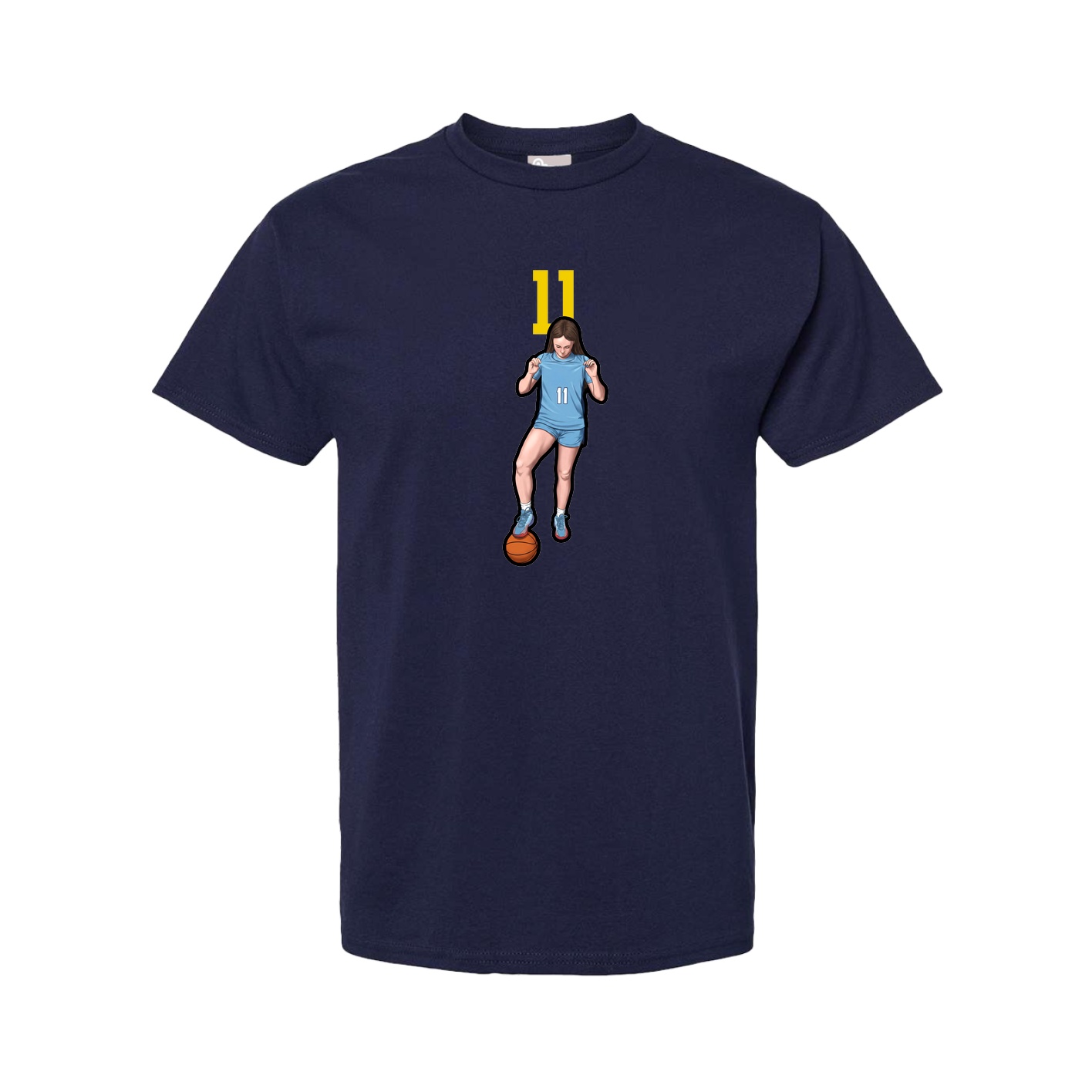 Tee — Number Top in Navy