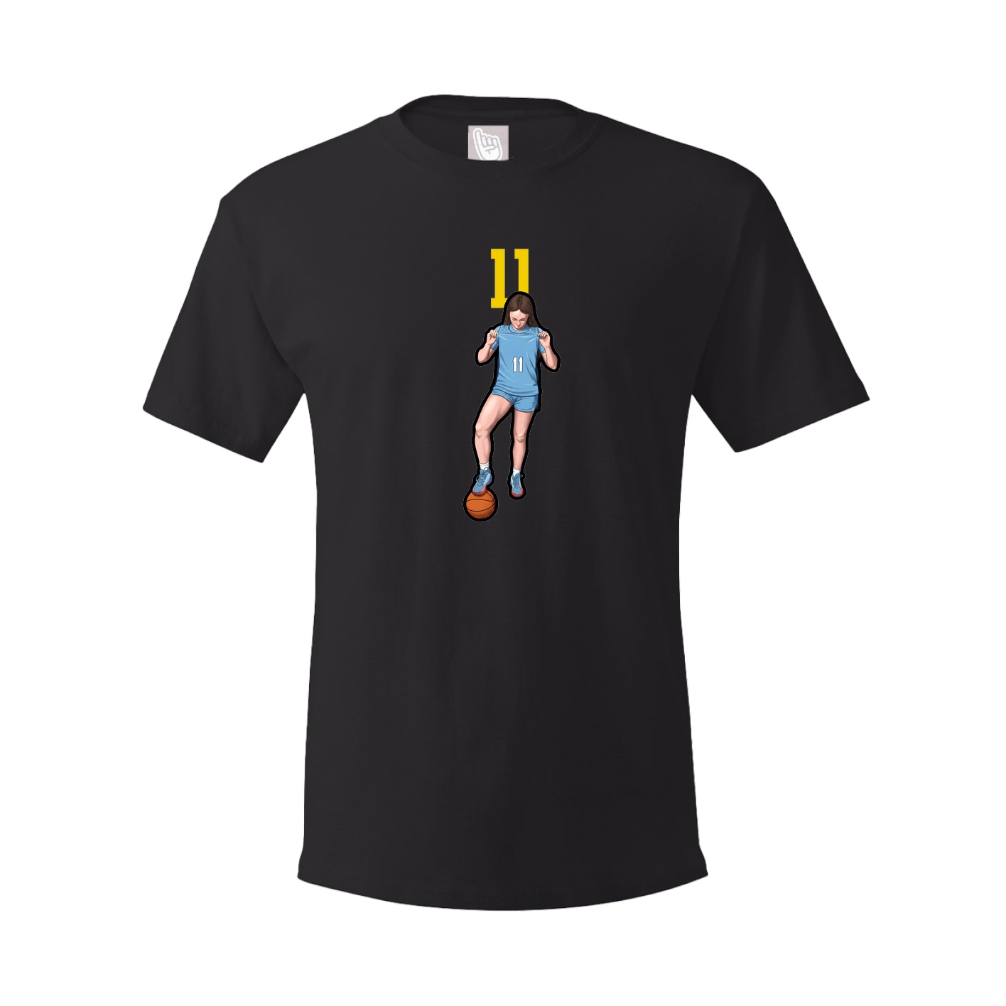 Youth Tee — Number Top in Black