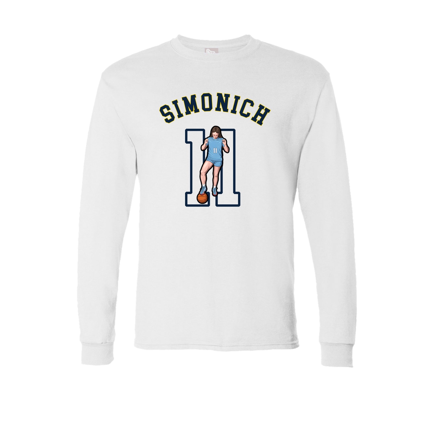 Long Sleeve Tee — Shirsey Arch in White