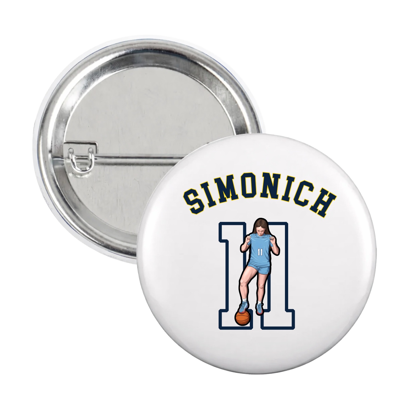 Game Day Button — Shirsey Arch in White