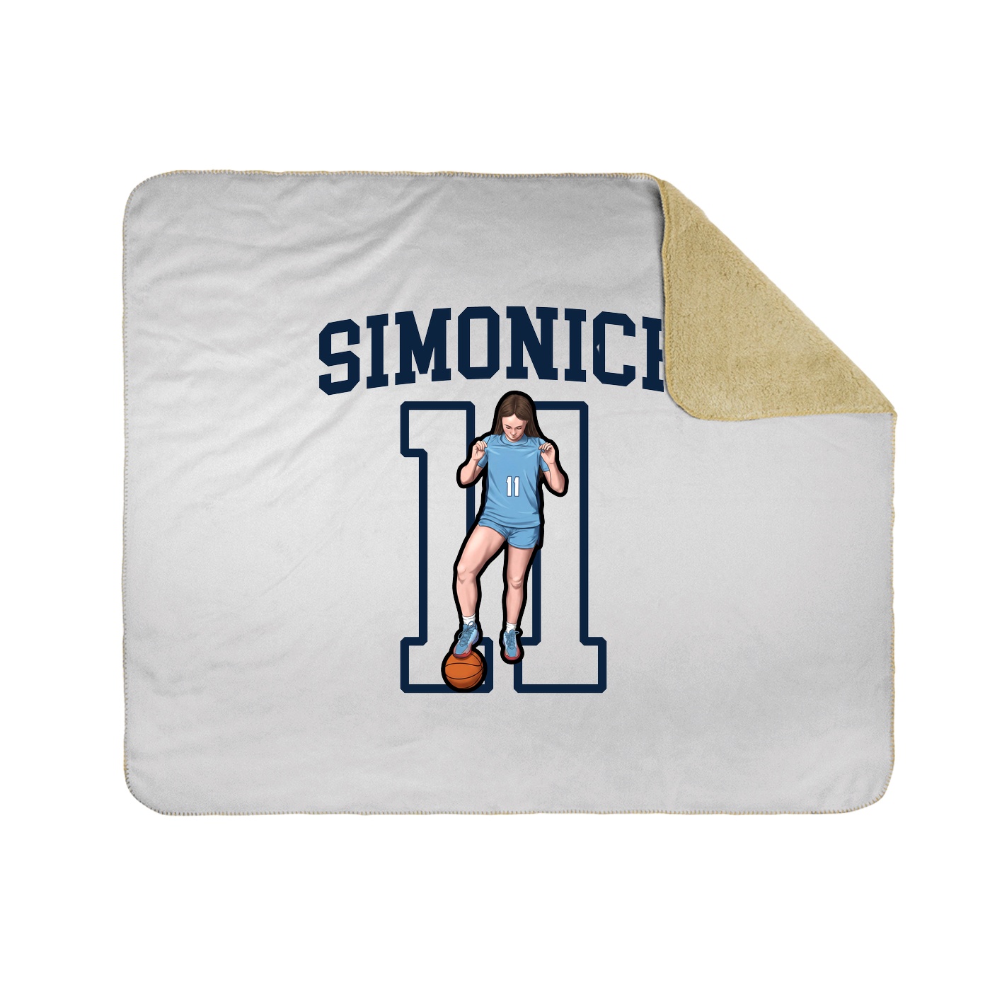 Throw Blanket — Shirsey in White
