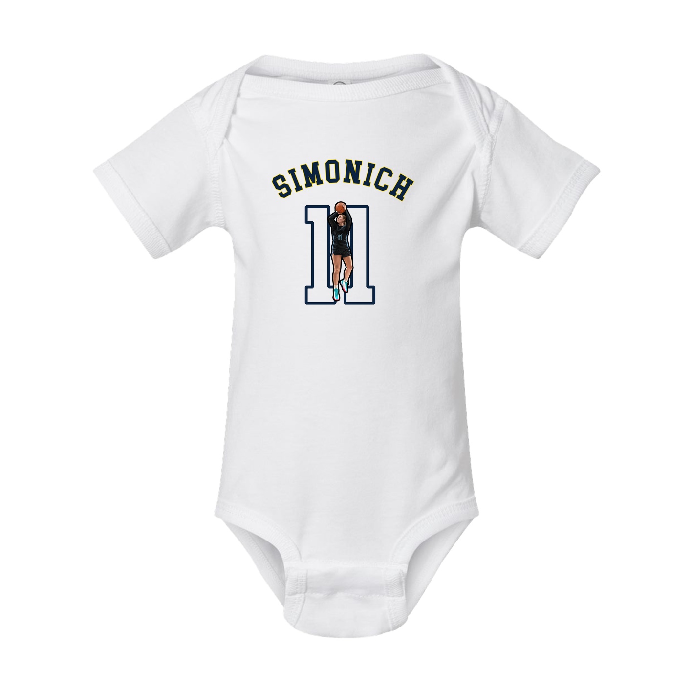Baby Onesie — Shirsey Arch in White