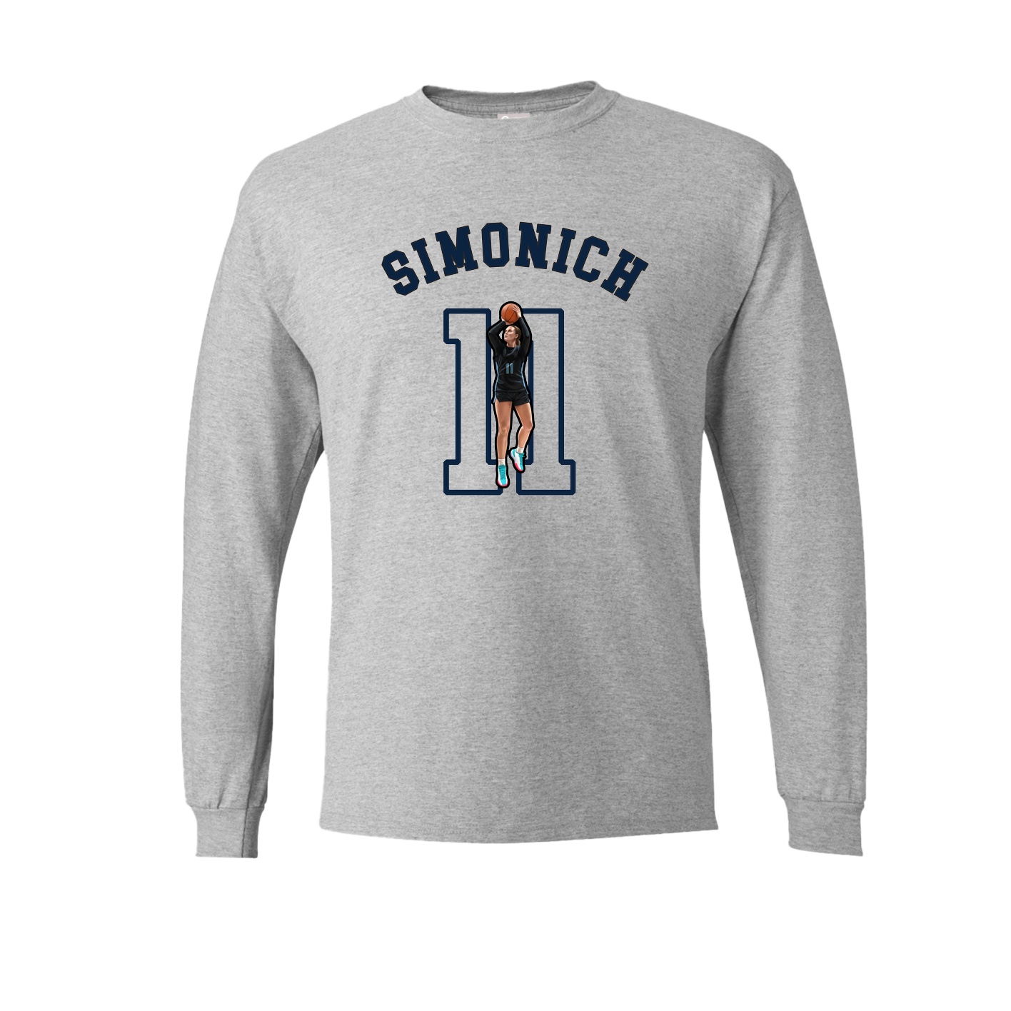 Long Sleeve Tee — Shirsey Arch in Grey
