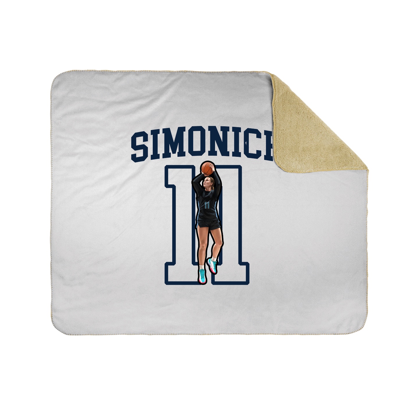 Throw Blanket — Shirsey in White