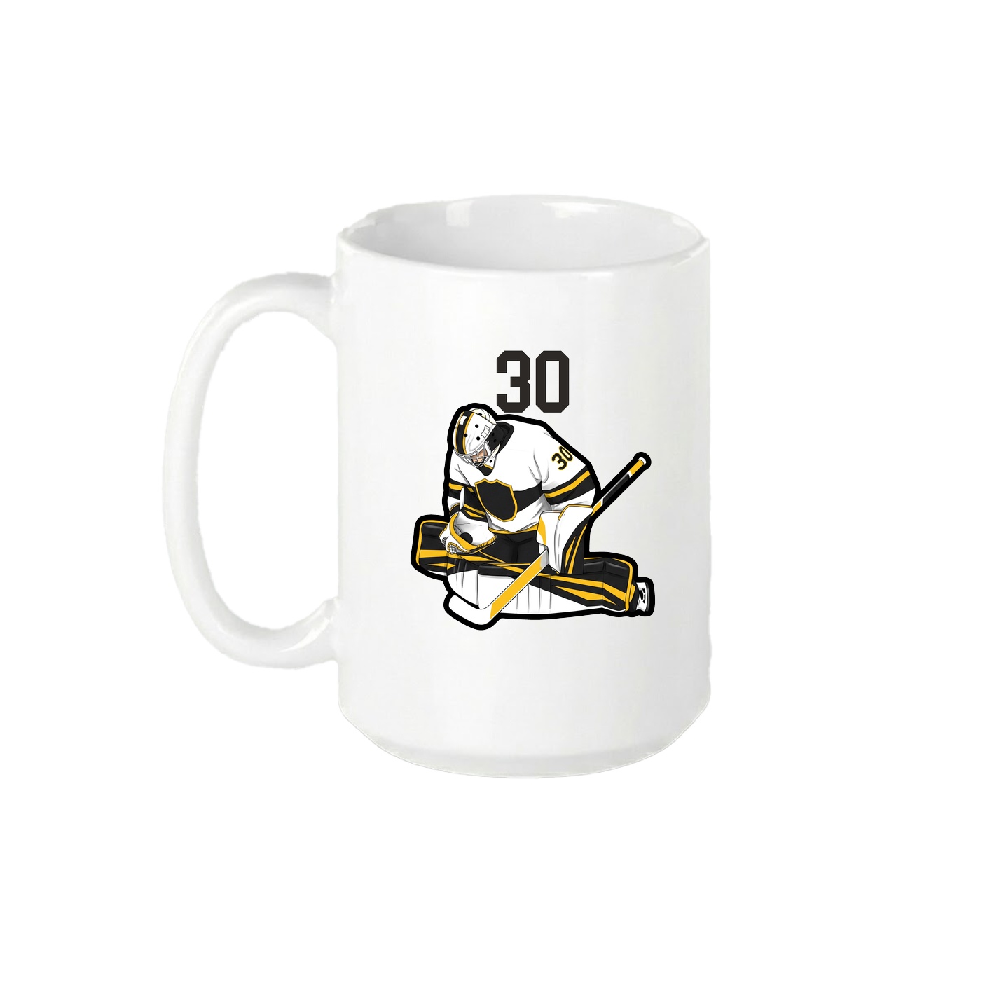 15oz Coffee Mug — Number Top in White