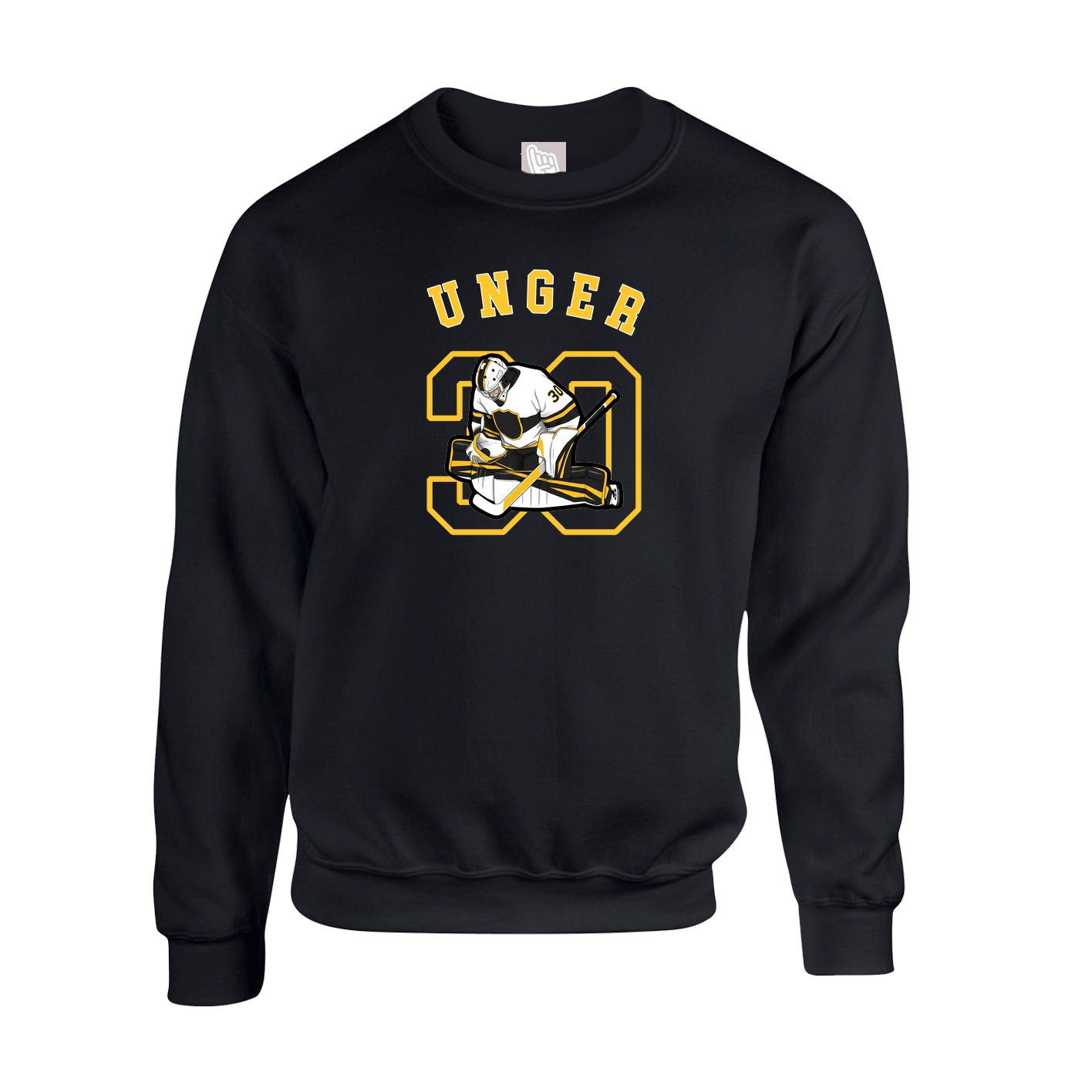 Fleece Crew — Shirsey Arch in Black