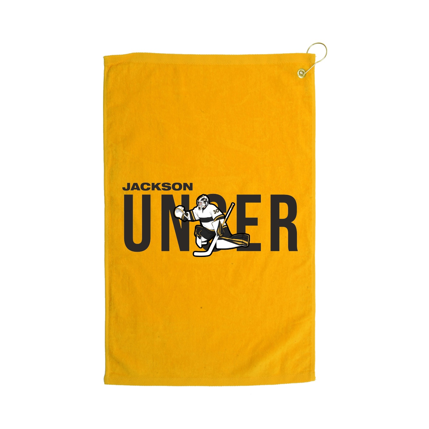 Golf Towel — Player Name in Gold