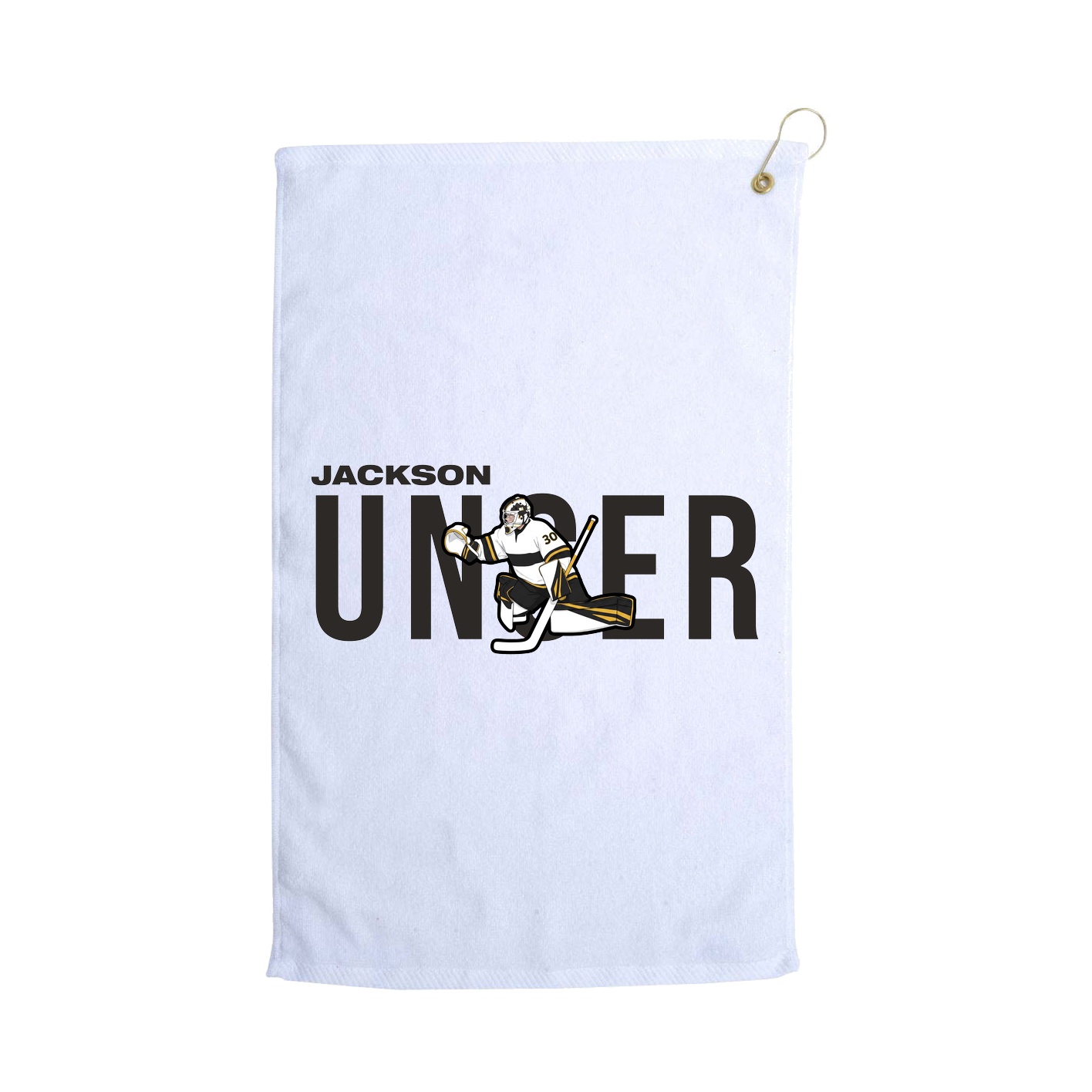 Golf Towel — Player Name in White